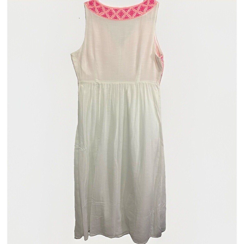 Vineyard Vines Woman's Embroidered Bodice Maxi Dress Size 16 Beachy Coastal Prep - Picture 8 of 13